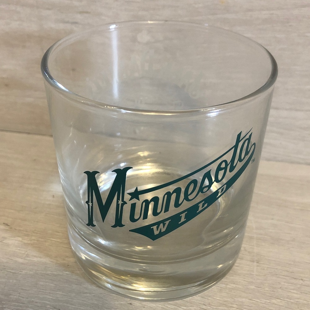 Jack Daniels and NHL Minnesota Wild co-branded 8oz. Drinking glass